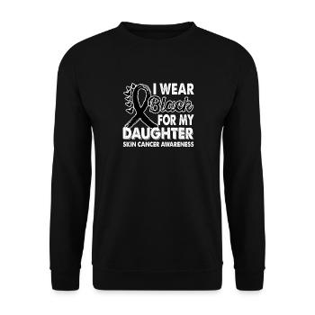 Wear black for the month of consciousness - Unisex Sweatshirt - black - Front - Alina (178cm) & Michal (187cm)