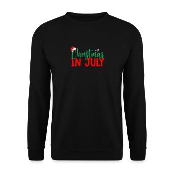 Weihnachten Im Juli Flip Flop Santa Hawaiian - Unisex Pullover - Schwarz - Vorne - Alina (178cm) & Michal (187cm)