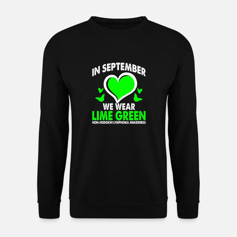 Tragen Sie Im September Lindgrünes - Unisex Pullover - Schwarz