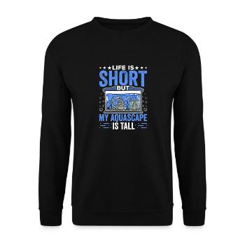 Aquascape est un grand amateur de - Sweat-shirt Unisexe - noir - Devant - Alina (178cm) & Michal (187cm)