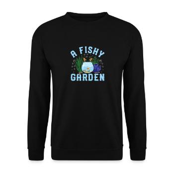 Fishy Garden Aquascaping Aquascaper - Unisex Pullover - Schwarz - Vorne - Alina (178cm) & Michal (187cm)