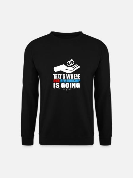 Lovable Rings Of Wedding For Valentine Artwork - Unisex Pullover - Schwarz