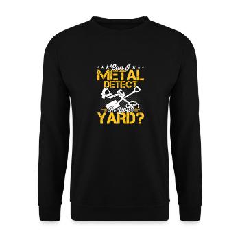 Puis-je trouver un détecteur de métaux ? - Sweat-shirt Unisexe - noir - Devant - Alina (178cm) & Michal (187cm)