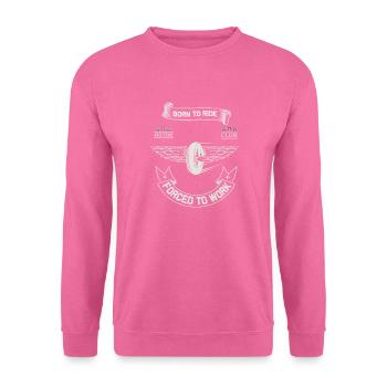 Born To Ride MC Wings Design - Unisex Sweatshirt - pink - Front
