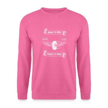 Born To Ride MC Wings Design - Unisex Sweatshirt - pink - Front