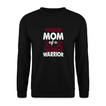 Mother of Laryngeal Cancer Warrior Consciousness, - Unisex Sweatshirt - black - Front - Alina (178cm) & Michal (187cm)