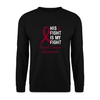 Sein Kampf Ist Unser Kampf. Burgunder-monat Zur - Unisex Pullover - Schwarz - Vorne - Alina (178cm) & Michal (187cm)
