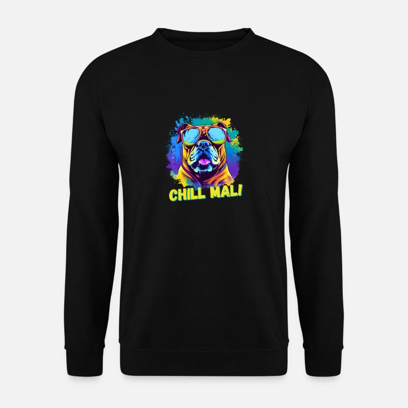 Bulldogge - Unisex Pullover - Schwarz