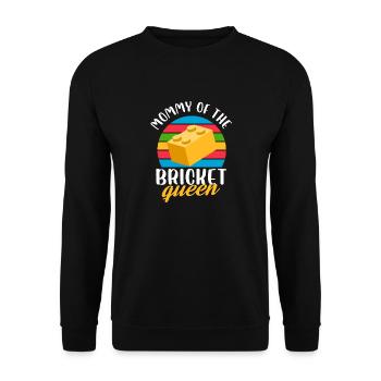 Maman de la reine des briques - Sweat-shirt Unisexe - noir - Devant - Alina (178cm) & Michal (187cm)