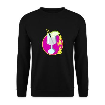 Gin Cocktail Party Tonic - Unisex Pullover - Schwarz - Vorne - Alina (178cm) & Michal (187cm)