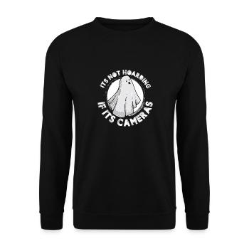 Ce n’est pas thésauriser si ses caméras - Sweat-shirt Unisexe - noir - Devant - Alina (178cm) & Michal (187cm)
