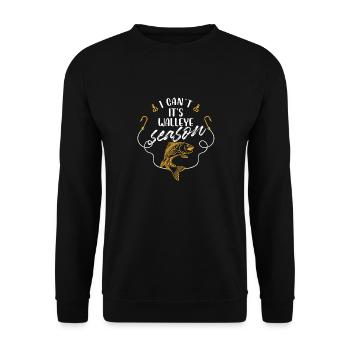Je ne peux pas C’est la saison du doré jaune - Sweat-shirt Unisexe - noir - Devant - Alina (178cm) & Michal (187cm)