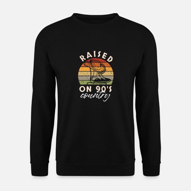 Raised on 90's country - Unisex Sweatshirt - black