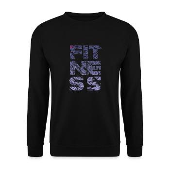 FITNESS storm II - Unisex Pullover - Schwarz - Vorne - Alina (178cm) & Michal (187cm)