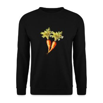 Carrots 2 - Unisex Sweatshirt - black - Front - Alina (178cm) & Michal (187cm)