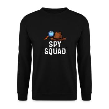 spy squad Design for a fan of spionage - Unisex Sweatshirt - black - Front - Alina (178cm) & Michal (187cm)