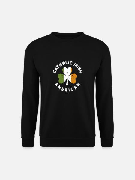 Catholic Irish American - Unisex Sweatshirt - black