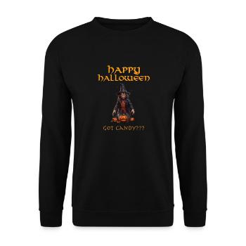 Halloween dämonen kind - Unisex Pullover - Schwarz - Vorne - Alina (178cm) & Michal (187cm)