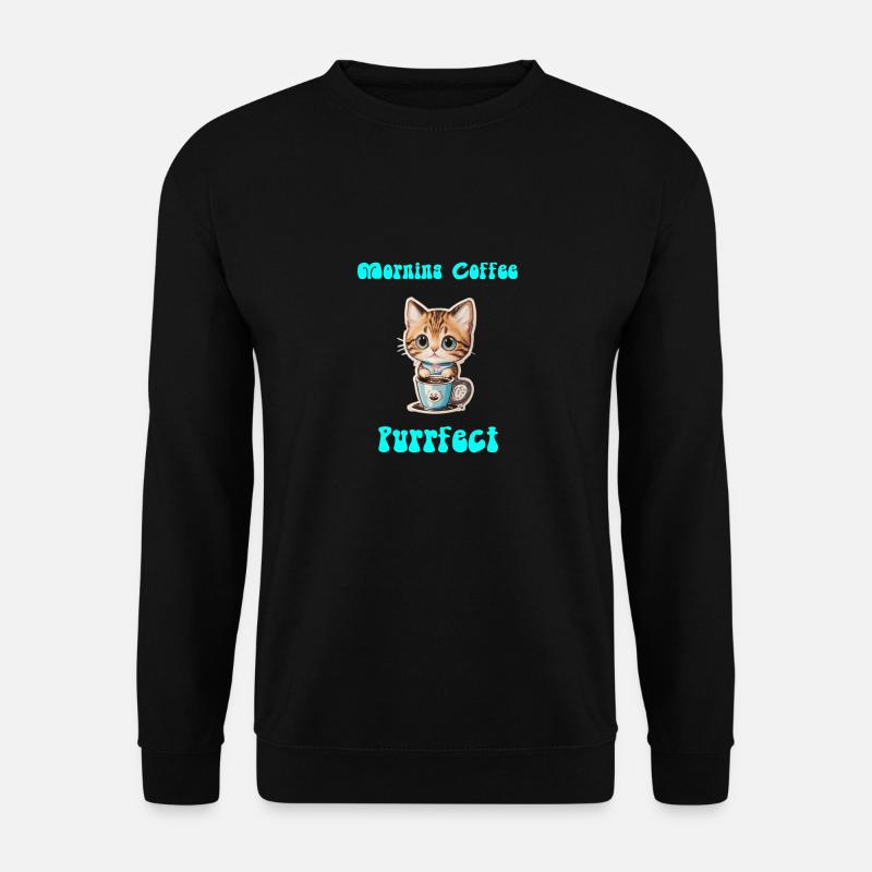 kitten coffee - Unisex Pullover - Schwarz