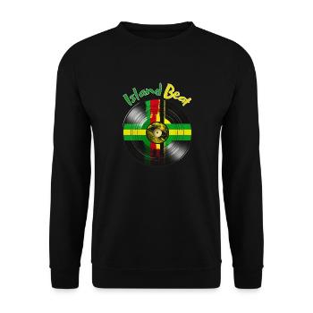 Island Beat - Rhythms of the Tropics and Sun - Unisex Sweatshirt - black - Front - Alina (178cm) & Michal (187cm)