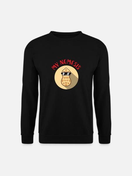 Peanut My Nemesis - Food Allergy Awareness Peanut - Unisex Pullover - Schwarz
