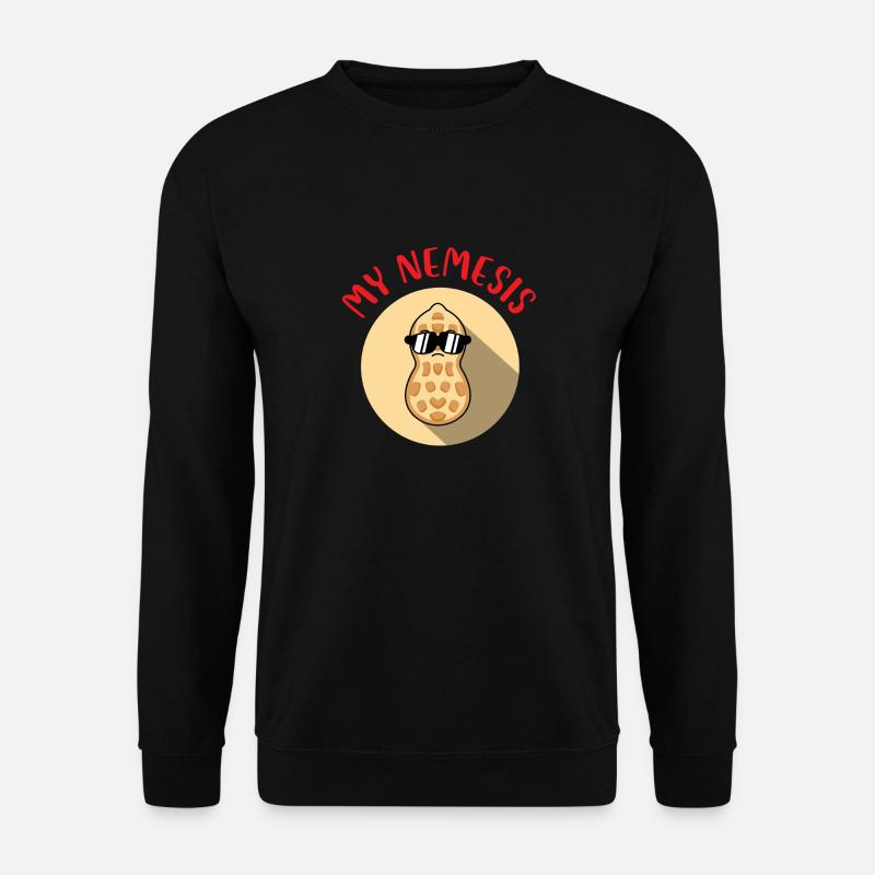 Peanut My Nemesis - Food Allergy Awareness Peanut - Unisex Pullover - Schwarz