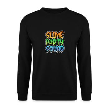 Slime party squad - Unisex Pullover - Schwarz - Vorne - Alina (178cm) & Michal (187cm)
