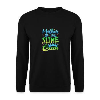 Mother of the Slime queen - Unisex Sweatshirt - black - Front - Alina (178cm) & Michal (187cm)