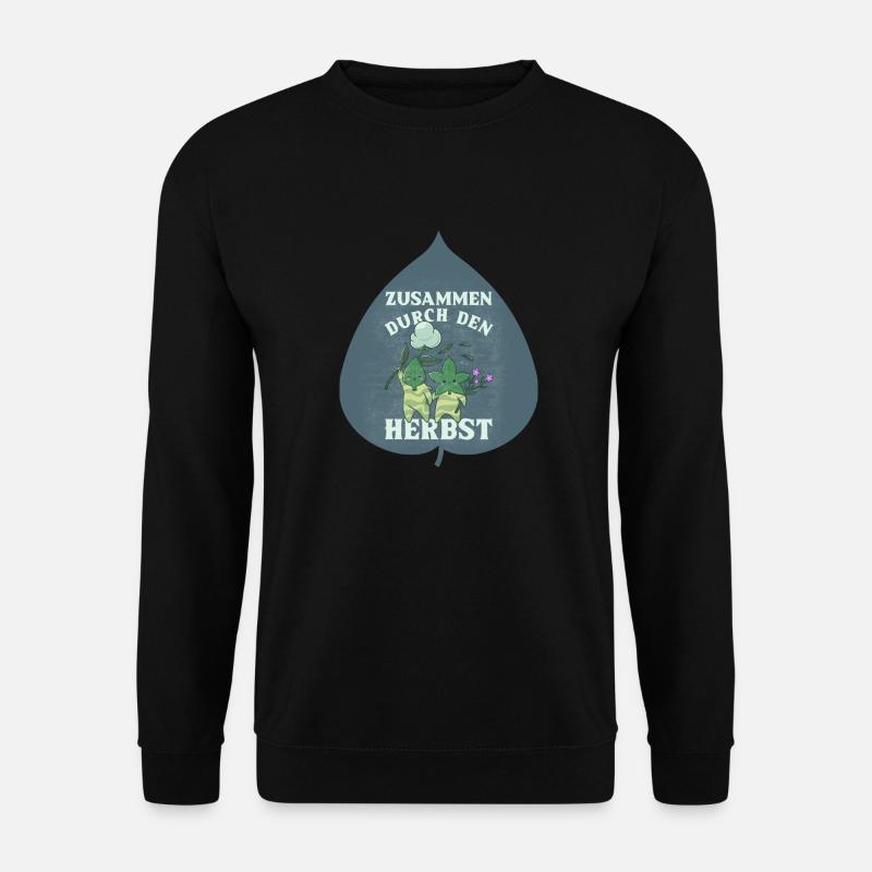 Together Through the Fall Leaves Gift - Unisex Sweatshirt - black