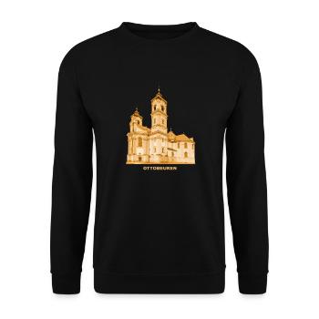 Ottobeuren, Monastery, Church, Allgäu, Swabia, Bavaria - Unisex Sweatshirt - black - Front - Alina (178cm) & Michal (187cm)