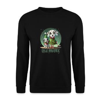 Dalmatinische Elfe - Unisex Pullover - Schwarz - Vorne - Alina (178cm) & Michal (187cm)