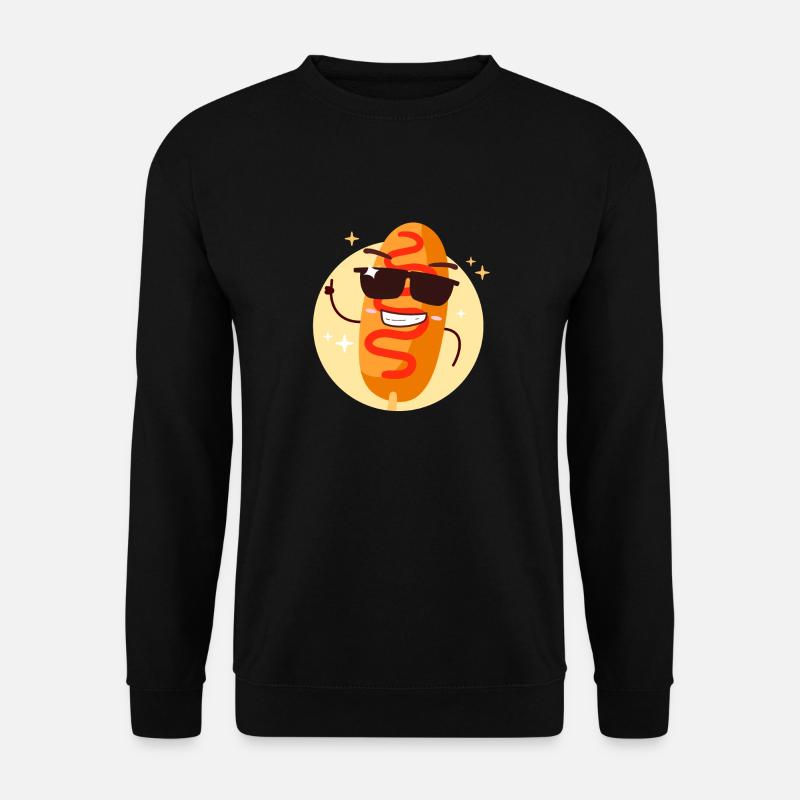 Chien de maïs cool - Sweat-shirt Unisexe - noir