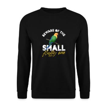 Méfiez-vous du petit perroquet moelleux - Sweat-shirt Unisexe - noir - Devant - Alina (178cm) & Michal (187cm)