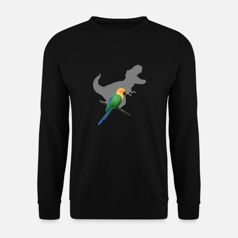 T-Rex shadow parrot - Unisex Sweatshirt - black