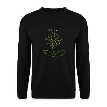 pi flower - Sweat-shirt Unisexe - noir - Devant - Alina (178cm) & Michal (187cm)