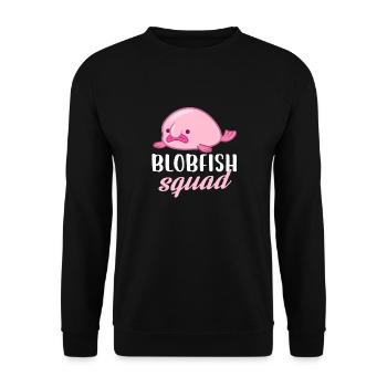 blobfish squad Design for a fish jokes enthusiast - Unisex Sweatshirt - black - Front - Alina (178cm) & Michal (187cm)