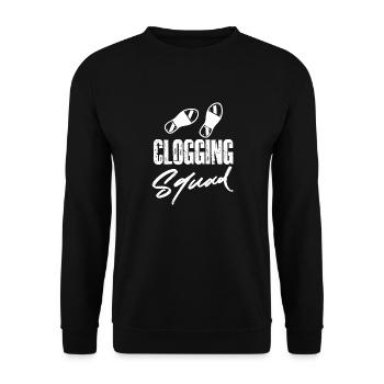 clogging squad Design for a tap dance fan - Unisex Sweatshirt - black - Front - Alina (178cm) & Michal (187cm)