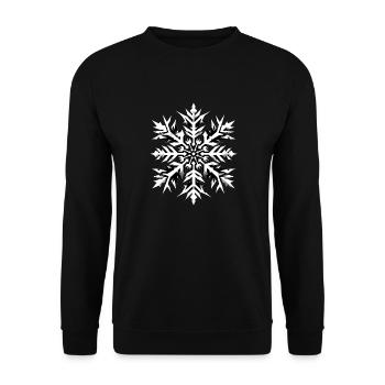 Schneeflöckchen Weißröckchen Weihnachten Ugly xmas - Unisex Pullover - Schwarz - Vorne - Alina (178cm) & Michal (187cm)
