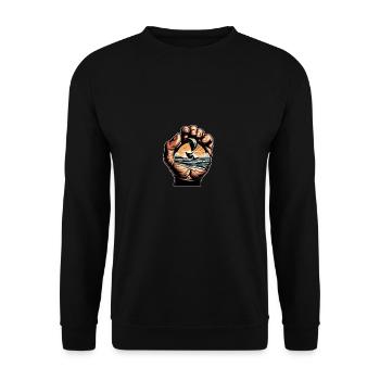 Kite Kiting Surf Kitesurfing Kitesurfing Kitesurf - Unisex Sweatshirt - black - Front - Alina (178cm) & Michal (187cm)