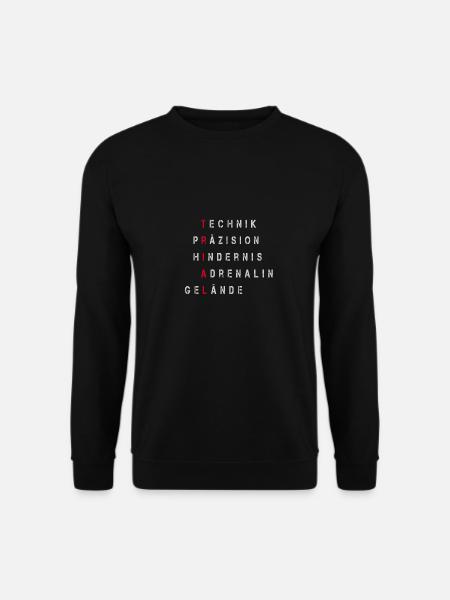 Trial Technik Präzision Hindernis Adrenalin - Unisex Pullover - Schwarz