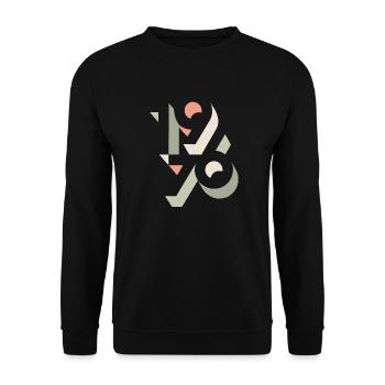 1976 Design rétro - Sweat-shirt Unisexe - noir - Devant - Alina (178cm) & Michal (187cm)