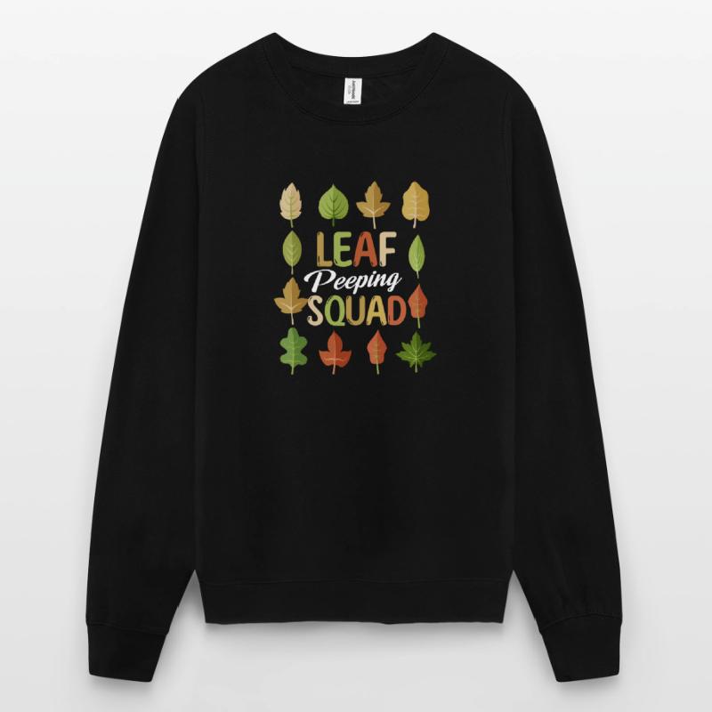 Leaf Peeping Squad Autumn Leaf Peeper Sweat-shirt Unisexe