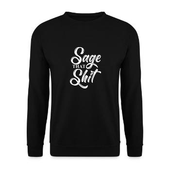 Sage cette merde - Sweat-shirt Unisexe - noir - Devant - Alina (178cm) & Michal (187cm)