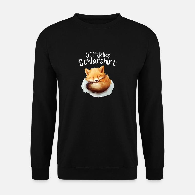 Schlafshirt - Unisex Pullover - Schwarz