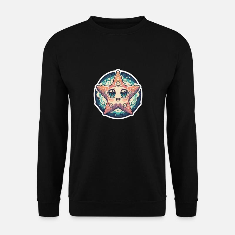 Seestern-Liebhaber - Unisex Pullover - Schwarz