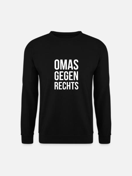 OMAS GEGEN RECHTS - Unisex Pullover - Schwarz