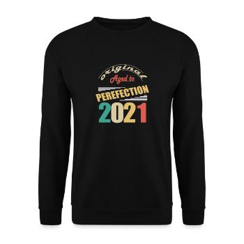 J’ai 3 ans | Je suis né en 2021 - birth - Sweat-shirt Unisexe - noir - Devant - Alina (178cm) & Michal (187cm)