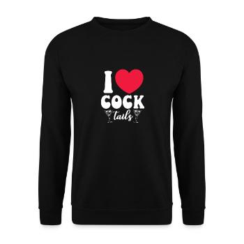 J’adore les cocktails - Sweat-shirt Unisexe - noir - Devant - Alina (178cm) & Michal (187cm)