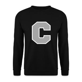Letter c sport - Unisex Sweatshirt - black - Front - Alina (178cm) & Michal (187cm)