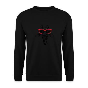 Girafe Amoureux des animaux - Sweat-shirt Unisexe - noir - Devant - Alina (178cm) & Michal (187cm)